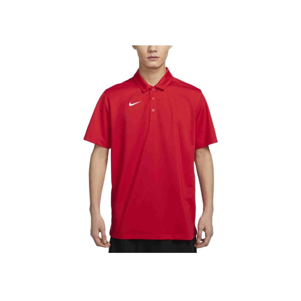 Nike Dri-Fit Quick-Dry Tennis Soft Stylish Short Sleeve Polo Shirt Men Polo Shirts University-Red IB8831-657