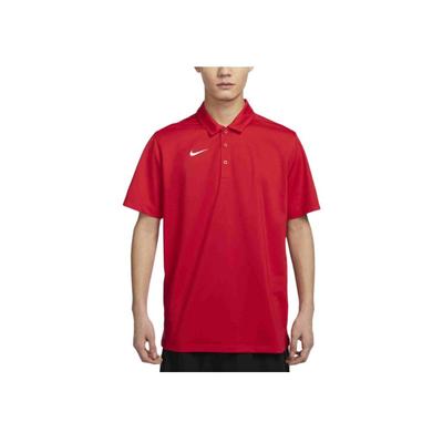 חולצת פולו קצרה רכה ומסוגננת Dri-Fit ייבוש מהיר לטניס לגברים חולצות פולו אדום-אוניברסיטאי IB8831-657