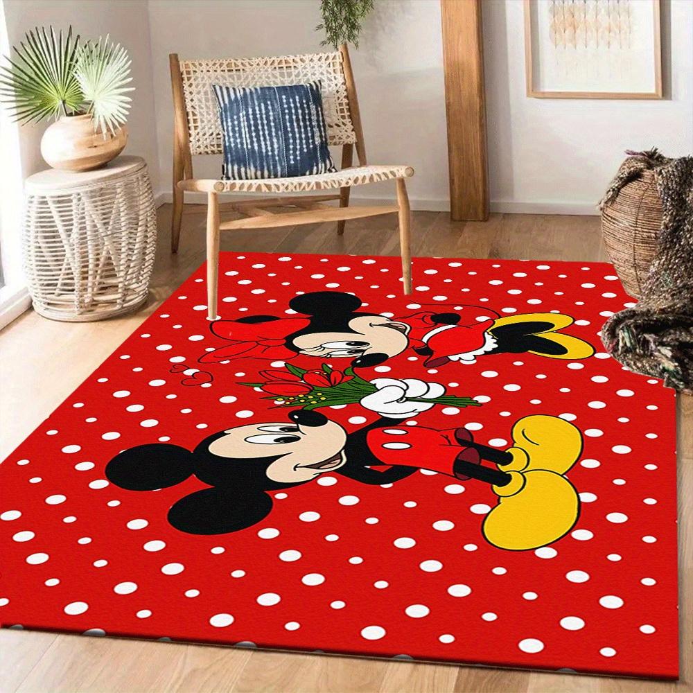 1 szt. Dywanik z Myszką Miki, Dywanik do Pokoju Dziecięcego i Sypialni, Trwały, Odporny na Plamy i Łatwy do Czyszczenia, Salon