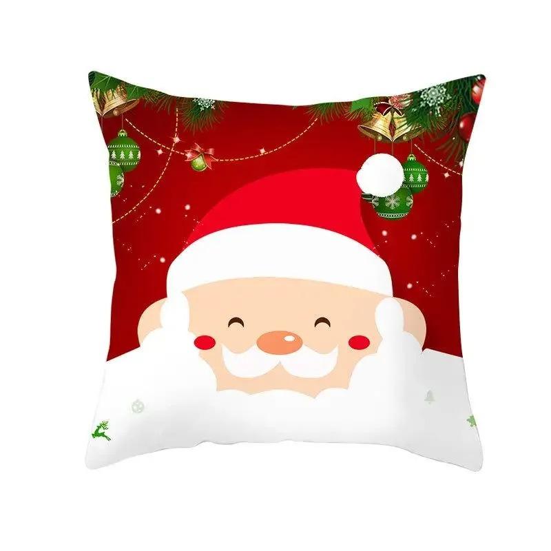 Fronhas temáticas de Natal Acessórios para carro Escritório Papai Noel Sala de estar Sofá Fronhas para casa