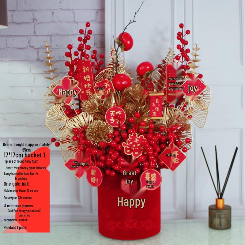 Fortune Flower Bucket: Home & Wedding Décor, Housewarming & Newlywed Gift
