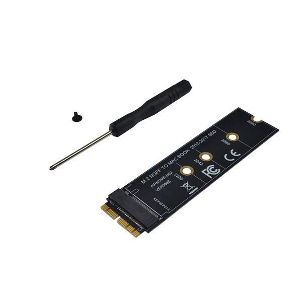 

Black Metal PC SSD Adapter Connector, M.2 to SSD for MacBook Air 2013 Other