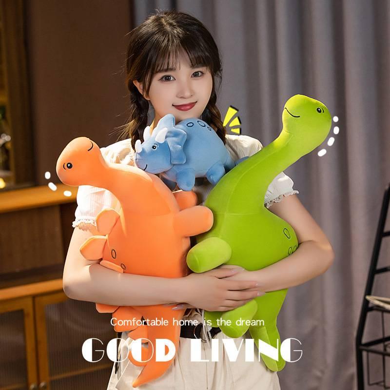Dinosaur Plush Toy Long-necked Dinosaur Stuffed Animal Pillow For Kids And Babies Soft And Cuddly Sleeping Companion Characters)