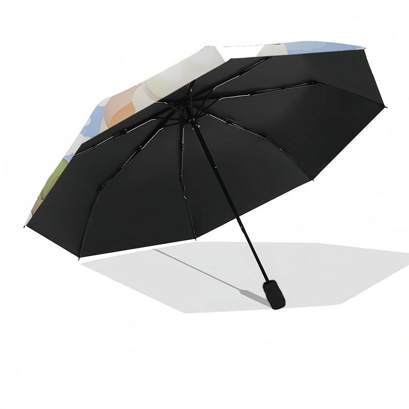 1PC Sheep Umbrella-8-Rib Reinforced Portable Folding Travel Suitable for All Seasons Outdoor Daily , Fun Design-Z0435
