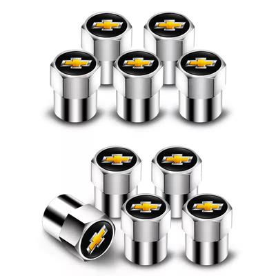 4Pcs Car Logo Wheel Tire Valve Air Stem Cap Duust Covers For Trax Aveo Impala Sonic Onix Orlando Bolt Colorado Camaro