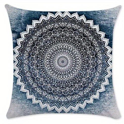 Mandala Patterned Pillowcase ,Sofa Bedroom Cushion Cover, Single-sided Printing, Without Pillow Core