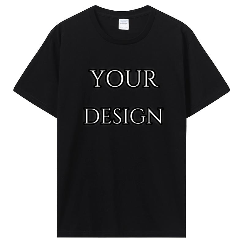 Custom T Shirt Make Your Design Logo Text Print Tshirt Personalized Gift Customized Front And Back Logo Text Photos Tees Tops