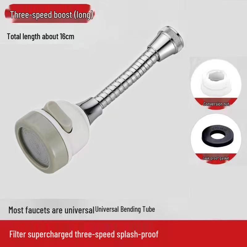Universal Kitchen Faucet Aerator & Anti-Splash Shower Head with Filter