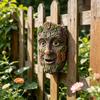 Buiten Boomgezichten Decoratie Tuinbeeld Speels Mannengezicht Boomsculptuur voor Boom Grappige Tuin Kunst Pot Decoratie