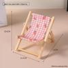 Creative Folding Beach Chair Phone Holder - Cute, Small Furniture and Photo Prop Ornament