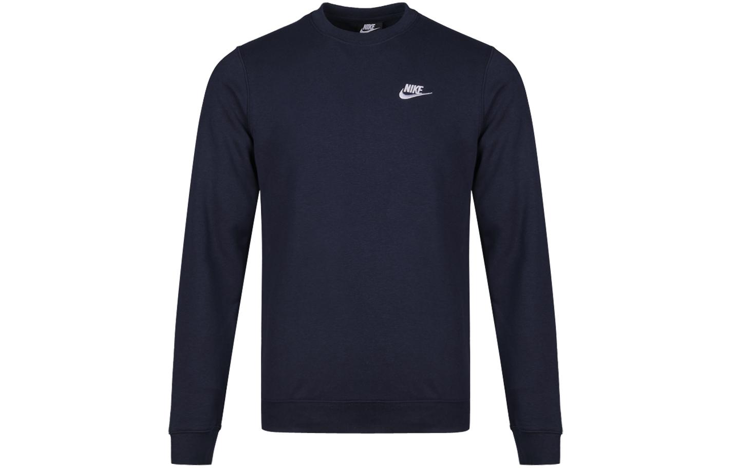 Nike Sweatshirts Men s Blue Crew Neck Moderate Regular 804343-451 M