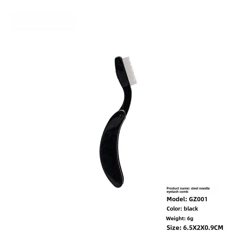 Wimpernkamm- und Augenbrauenbürsten-Werkzeugset aus Edelstahl