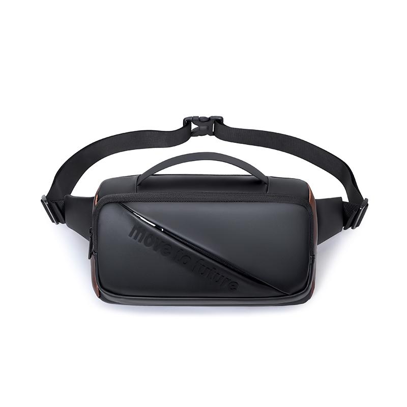 Men's Chest Bag Waterproof Crossbody Bag Multifunctional Sports Outdoor Shoulder Bag