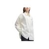 FILA X ETUDES Collaboration Loose Comfortable Woven Long Sleeve Shirt With Back Print Women shirts Coconut-White F11W346403F-IV