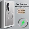 for Magsafe Magnetic Plating Case for Samsung Galaxy Z Fold7 Fold6 Fold5 Fold4 Fold3 Frosted Hard PC Wireless Charge Cover