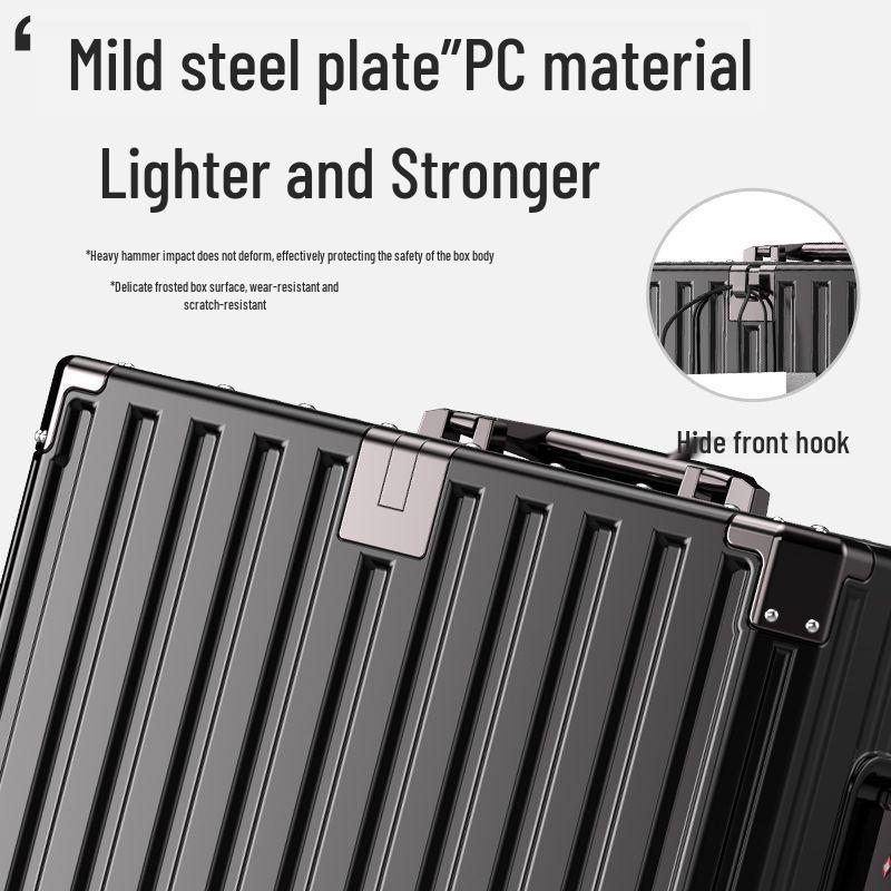 Women's Sturdy & Durable Aluminum Trolley Case With Universal Wheels & Combination Lock - 20” Carry-On