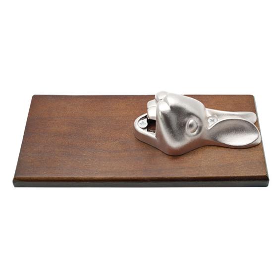 Bottle Opener Multifunctional Wall Mounted Stainless Steel Innovative Delicate Rabbit Head Refrigerator Magnet for Kitchen