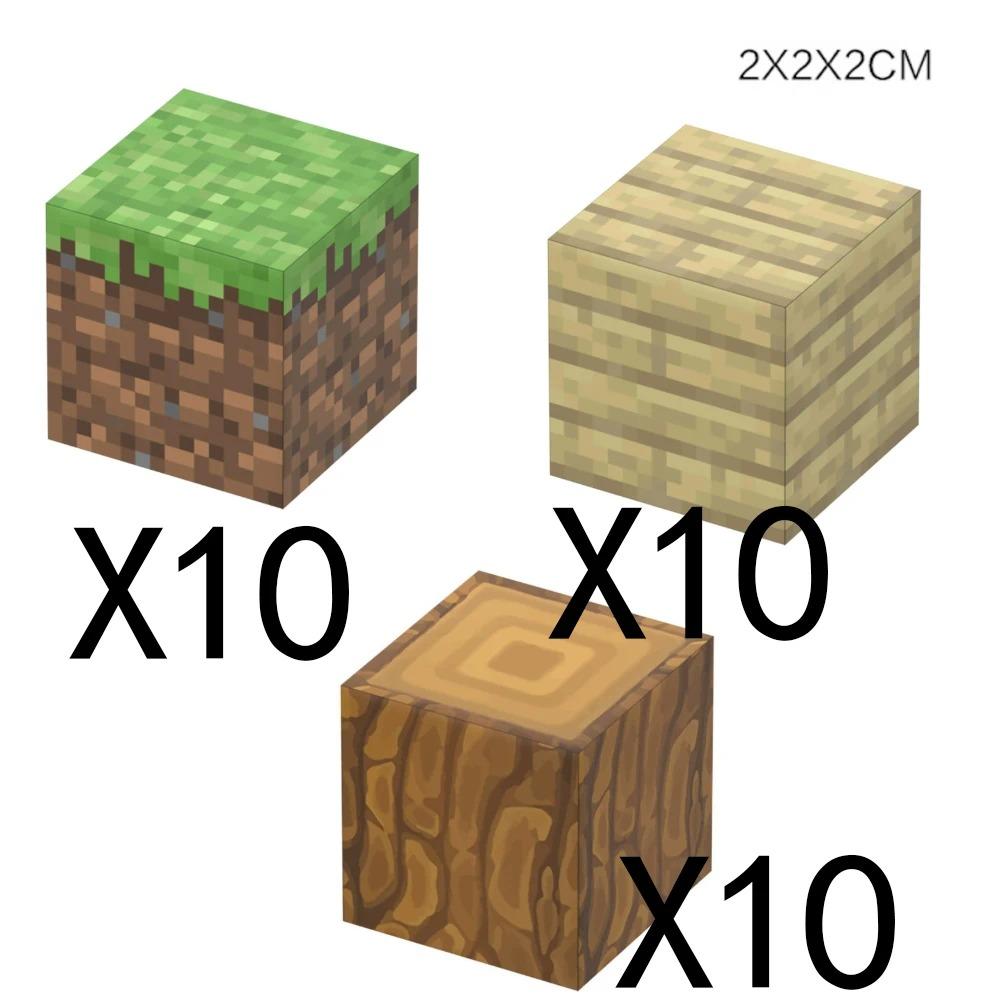 Animal Wheat Block Scene Building Mine World Magnetic Base Plate Magnetic Building Block Toys Children's Toys Gift DIY 2CM X045