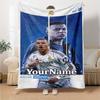 Mbappe Text Decke Geschenk Personalisierte Decke Warme Dekoration für Picknicks Bett Büro Sofa Vier Jahreszeiten Universell