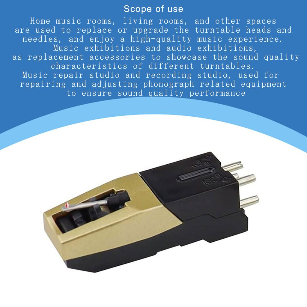 High Fidelity Phonograph Cartridge Kit Record Player Needle Set with Diamond Tip for Enhanced Sound Quality Accessories