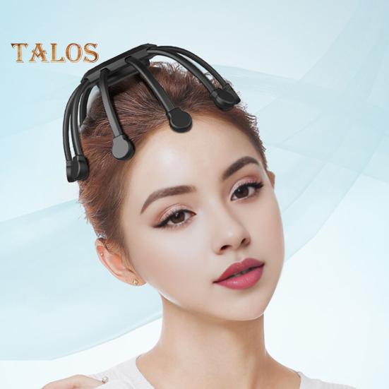 Electric Scalp Massager 3 Adjustable Intensity Modes 10-Claw Design Low Noise Rechargeable Wireless Electric Head Massager