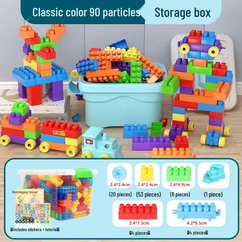 Versatile Large Particle Building Blocks Set for Children – DIY Interlocking Educational Toys for Early Learning
