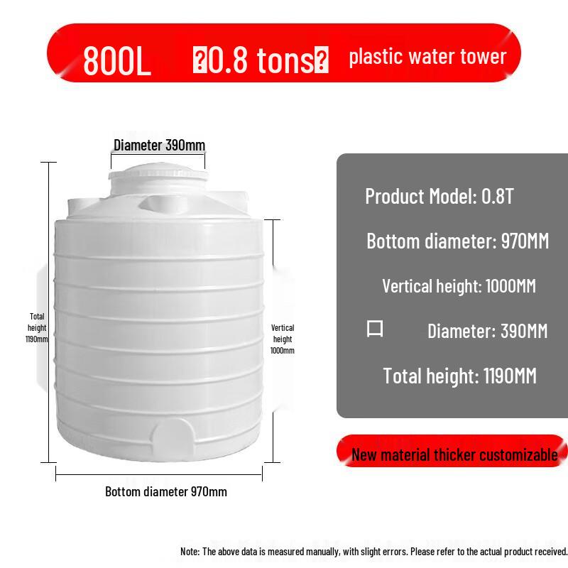 MOLUONA Heavy-Duty Plastic Water Storage Tank