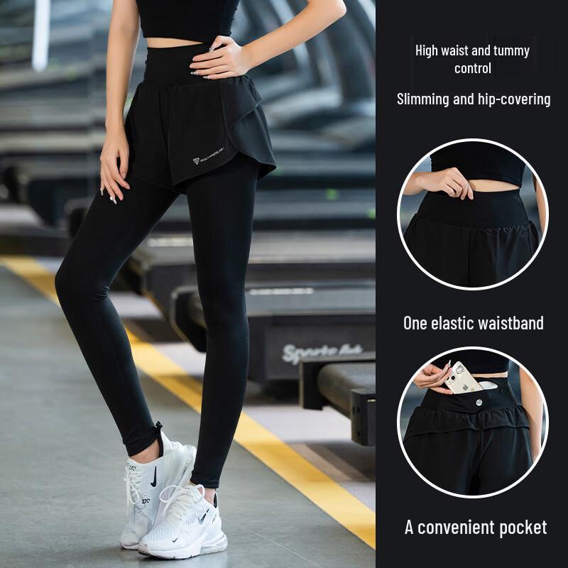 Женские брюки для йоги и бега WEZHO с высокой талией, быстросохнущие