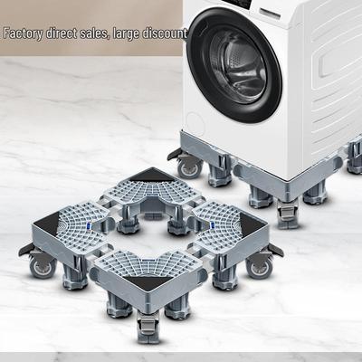 Base Ajustable para Lavadora con Impulsor de Tambor y Estante de Almacenamiento