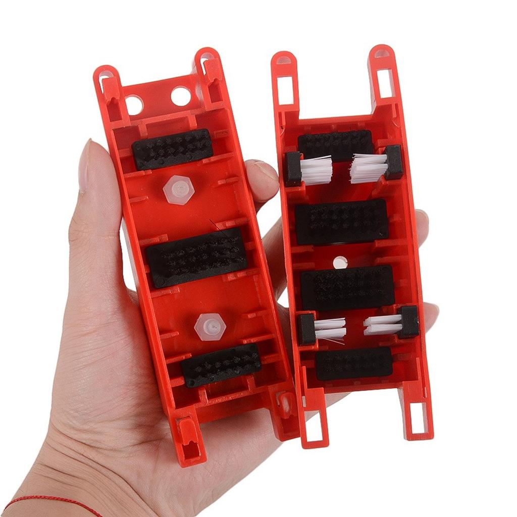 Dirty Chain Machine Motorcycle Bicycles Chain Cleaning Device for Deep and Effective Clean Chain Washing Set