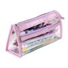 Four-Layer Transparent Pencil Case: Large Capacity Student Stationery Bag