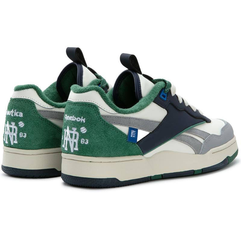 Nautica x Reebok BB4000 II Low Low-Top Vintage Basketballschuhe Unisex Weiß/Dunkelblau Sneaker 100245903