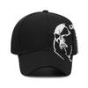 Unisex Baseballkappen mit seitlicher Totenkopf-Stickerei, für Frühling und Herbst, Outdoor, verstellbar, Anglerkappen, lässige Sonnenhüte