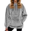 Huvtröja Dam Höst och Vinter Fleece Husdjursficka Med Huva Sweatshirt Rolig Pullover Topp Katt och Hundhållare Bärsele Huvtröjor