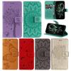 3D Embossed Pattern Flip Case For OPPO A38 A58 A78 Reno10 Reno 10 Pro Stand Leather Wallet Cover Card Holder Wrist Strap Etui