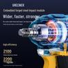 Greener Brushless Electric Impact Wrench Set CN plug (adapter included)