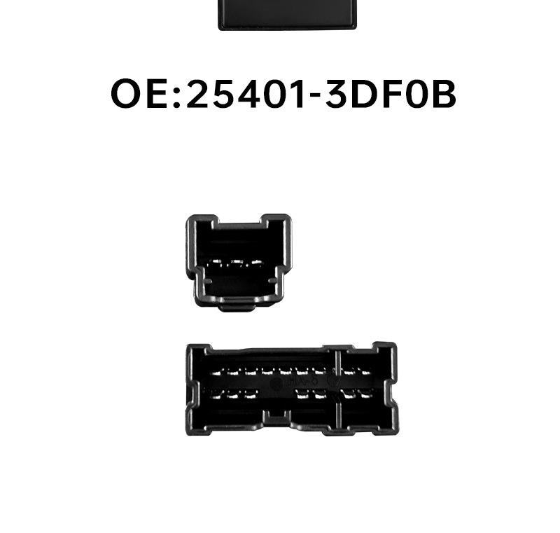 25401-3DF0A: Nissan Tiida/Teana Driver's Window Switch 25401-3DF0B Compatible