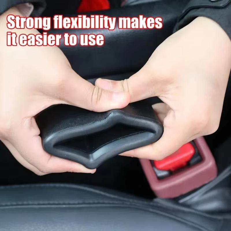 Car Seat Belt Cover Rear Seatbelt Buckle Booster to Makes Receptacle Stand Upright for Easy Child Auto Seat Interior Accessories