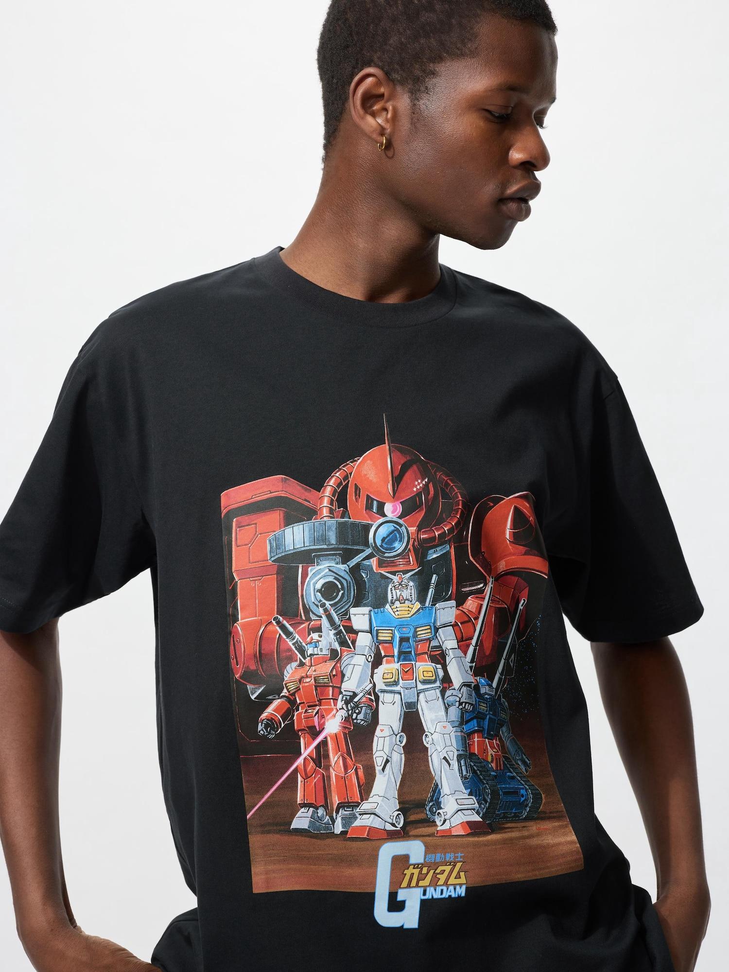 

Uniqlo Japan Mobile Suit Gundam 45th Anniversary Ut Свободный крой 09 BLACK/S