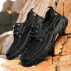 Mens Casual Hiking Shoes Leather Soft Bottom Walking Shoes for Men Luxury Comfortable Driving Shoes Plus Size 38-46