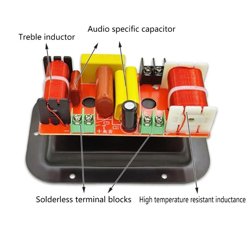 350W Treble Bass Subwoofer Crossover Frequency Distributor Divider 2 Way Speaker Audio Crossover Filter