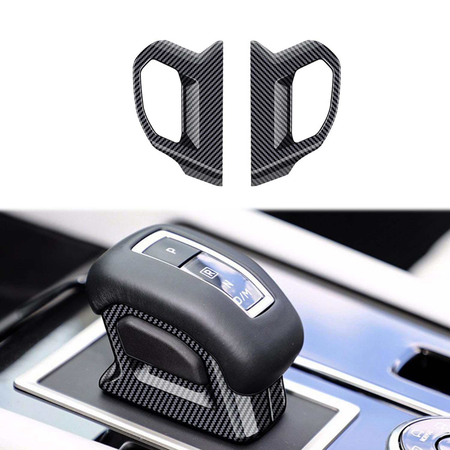 

Hyorabyn Shift Knob Cover for Mitsubishi New Outlander GN0W Series PHEV Interior ABS with Carbon Fiber Pattern (2021.12~Present) - Dress-Up,