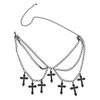 European & American Multi-Layer Alloy Pendant Waist Chain