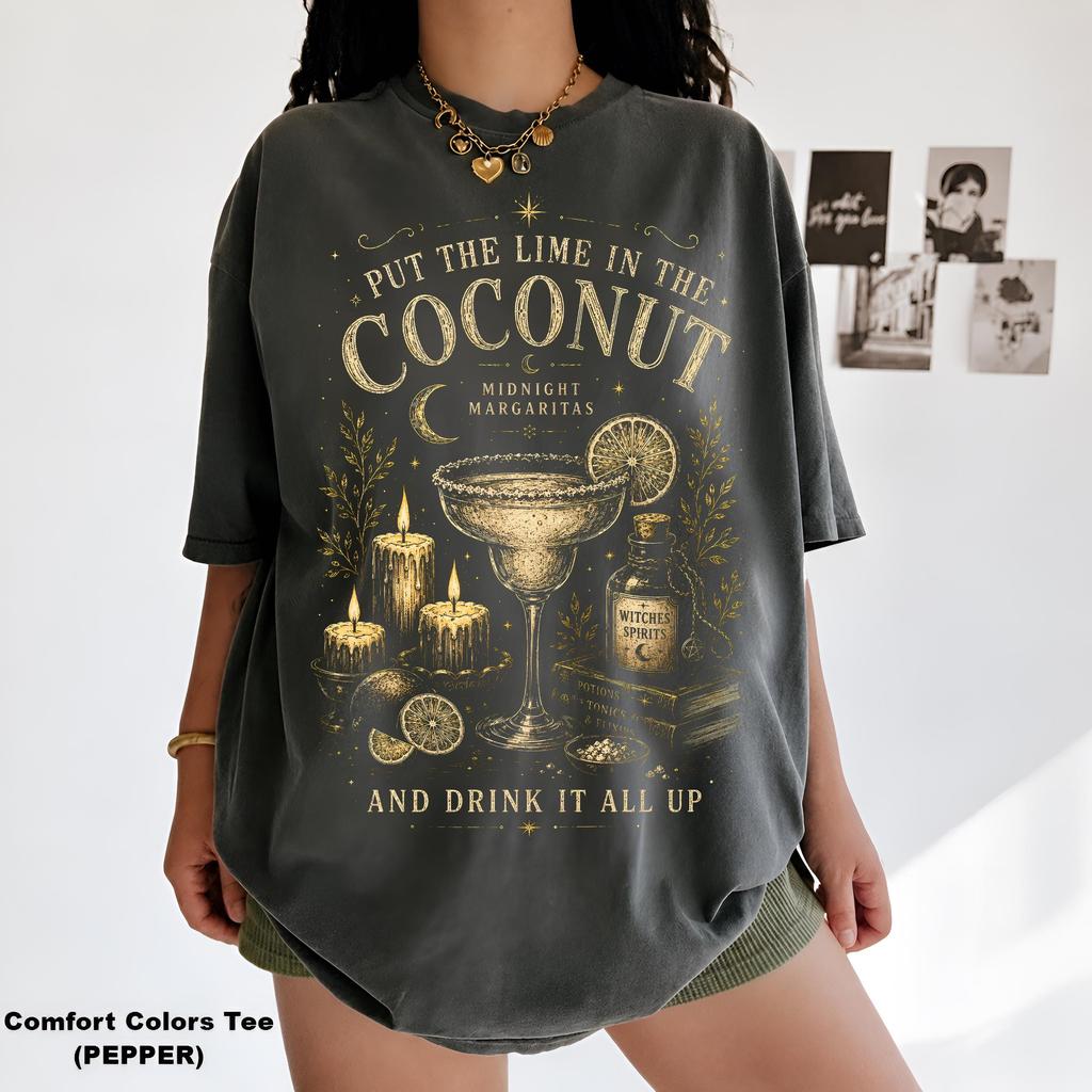 Camiseta Midnight Margaritas Magia Práctica Camiseta Bruja Halloween Película Camiseta Manga Corta Camisetas para Mujer Unisex