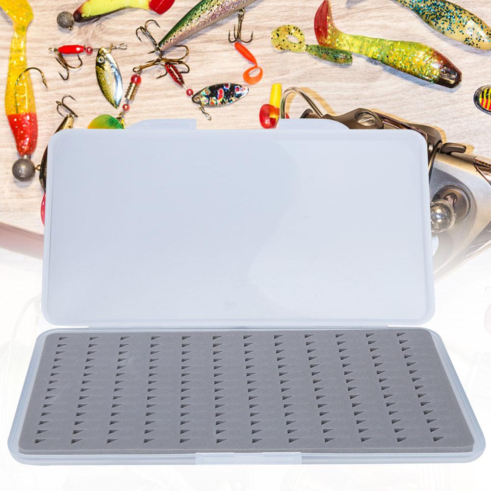 ABS Lightweight Fly Fishing Storage Tackle Box Fish Hook Lure Case with Foam Accessory