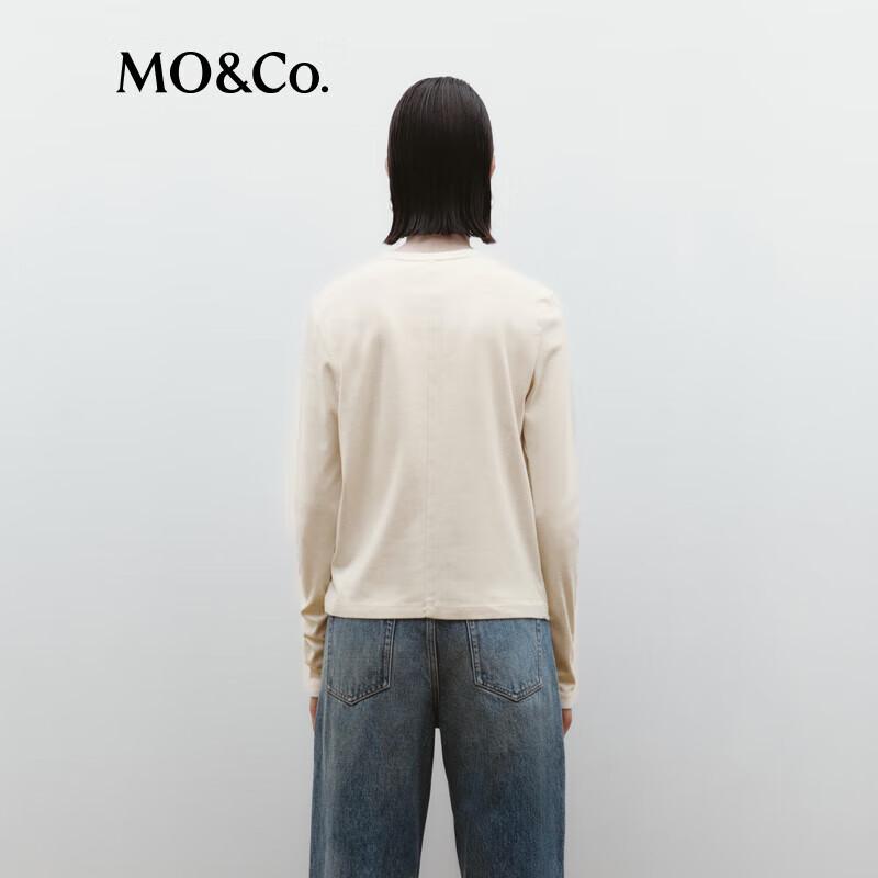 MO&Co. Metal Logo Long Sleeve T-Shirt