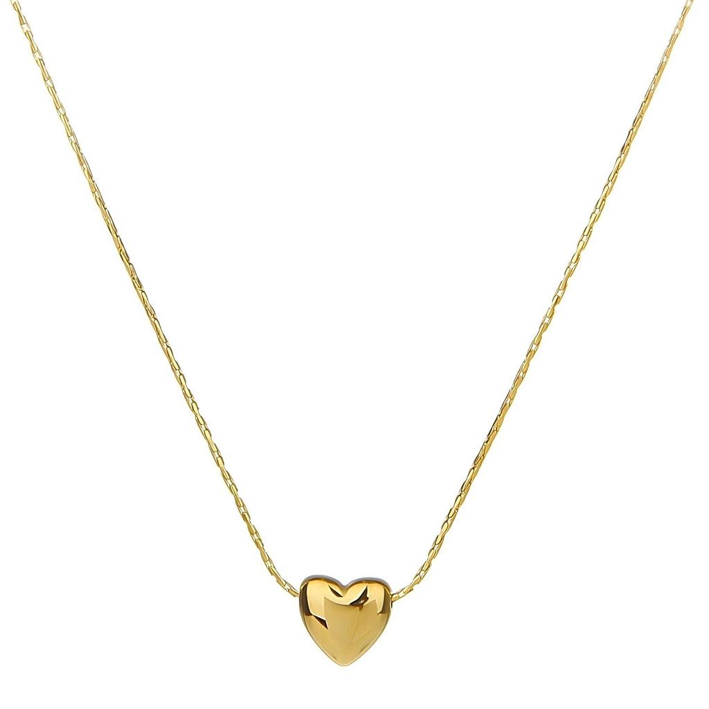Fashionable Heart Necklace Minimalist Pendant Choker Small Luxury Design Women Accessory