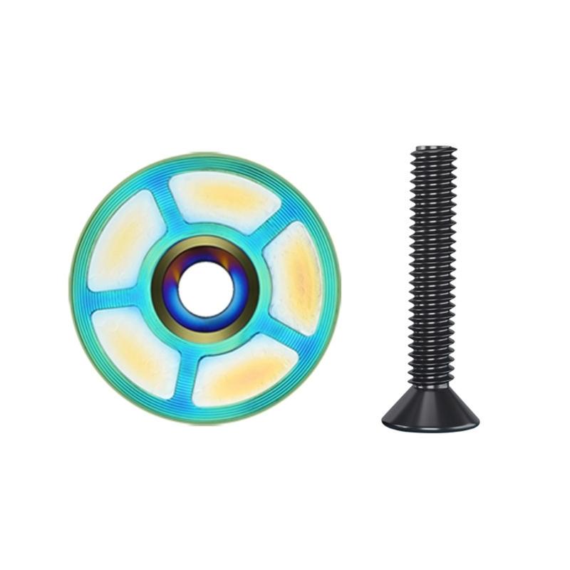 Light Weight Aluminum Alloy Bike Headset Cap Precisions Machined Top Cap For Mountain Road Bicycles Cycle Headset Cover