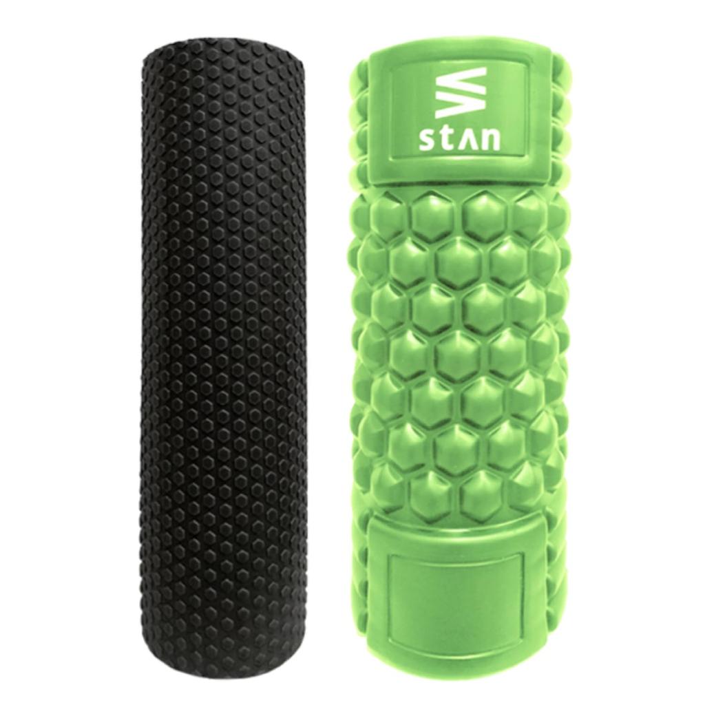 stan Foam Roller Set Myofascial Release Trigger Point Stretch Roller Yoga Pole (Green)