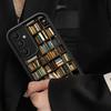 Coque de téléphone pour Samsung Galaxy A16 A34 A12 A14 A32 A23 A26 A56 A15 A51 A73 A53 A54 Coque souple Étagère à livres vintage Chaton